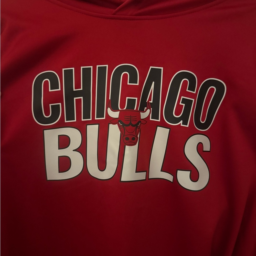 NWT Chicago Bulls Red Tech Fleece Hoodie – Size 2X (’47 Brand) - Picture 2 of 5